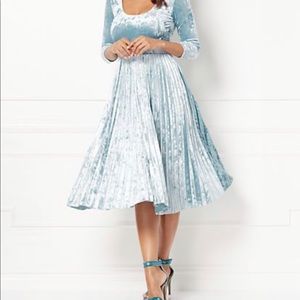 $30 Velvet Pleated Dress - Eva Mendez Collection